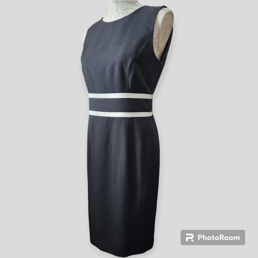 Evan Picone Black and White Sheath dress size 4